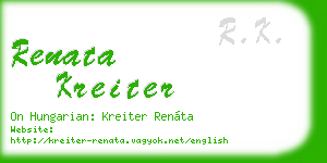renata kreiter business card